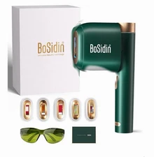 Laser Hair Removal, BoSidin IPL Hair Removal with Painless Ice-Cooling, 2-in-1