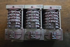 3 Vintage Leibinger Auto Numbering Machines 10L - Made in Germany - Working