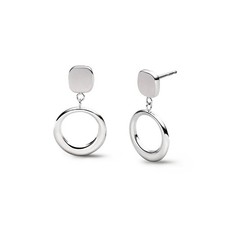 Boccia Ohrstecker Titan 05105-01 Ring Anhänger Reintitan teilpoliert 27,5x 6 mm