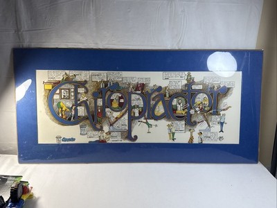 Vintage CHIROPRACTOR Art Poster Print by Peter Prints Comical Office Decor Gift