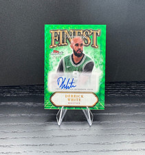 2024-25 Topps Finest Basketball Derrick White Finest Auto Green Geo /75 #FA-DW