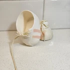 Vintage Cabbage Patch Kids White Sneakers Pink Stripes Shoes Coleco Doll