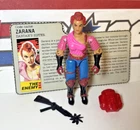 GI Joe Zarana 1986 v1 *100% Complete w/Card, NEAR MINT! No Earrings Dreadnok VTG
