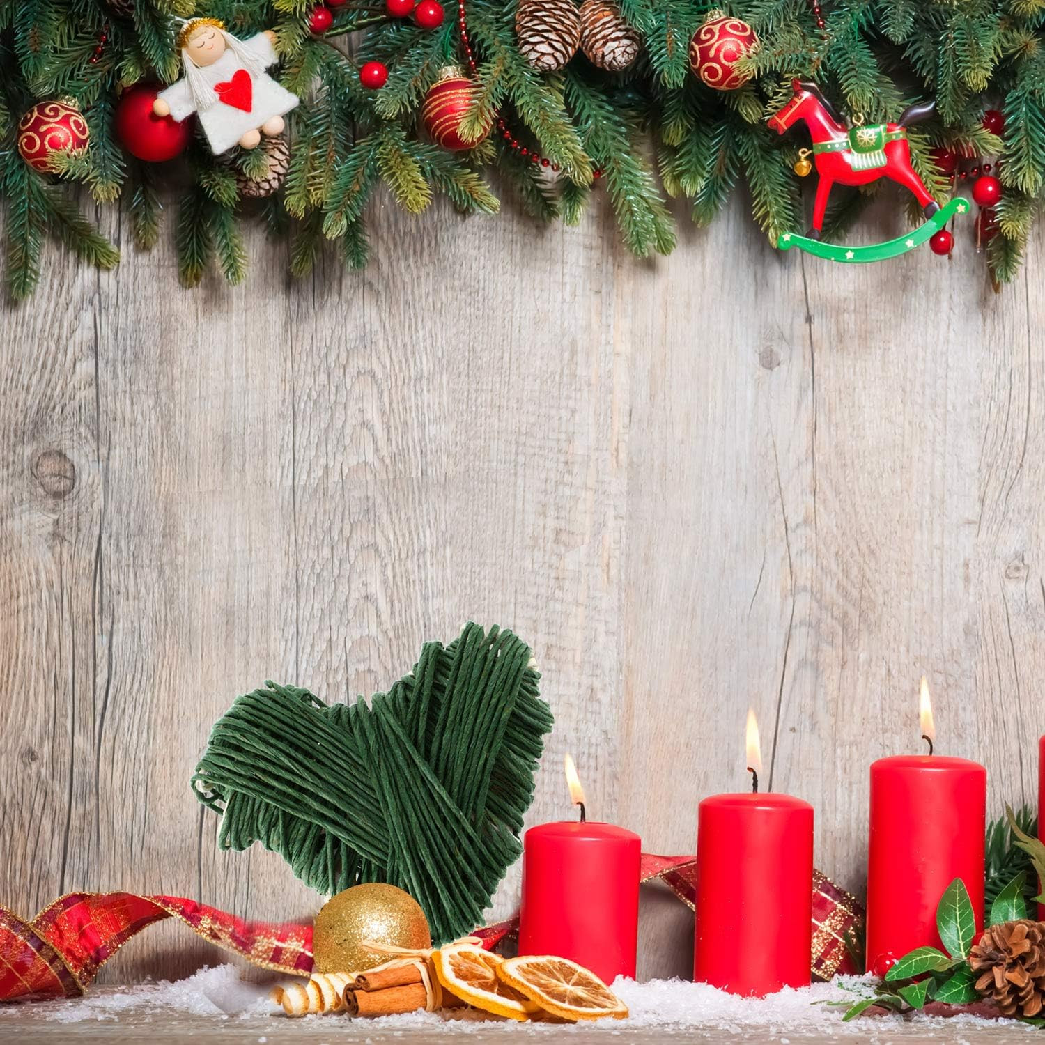 Syhood Deep Green Floral Vine Wire for Rustic Bouquet Wrapping