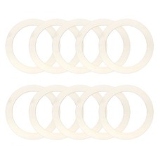20Pcs 5.5 Inch Unfinished Wood Rings Natural Wooden Ring Circle Round Ornaments