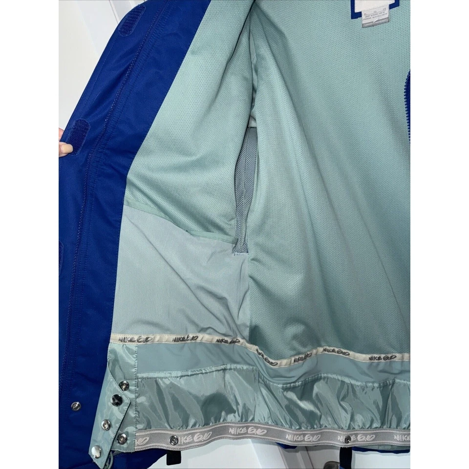 De colección Y2K Nike 6.0 Snowboard Esquí Patín Chaqueta Parka Abrigo Mujer XL Azul Dunk Foto 3 de 4