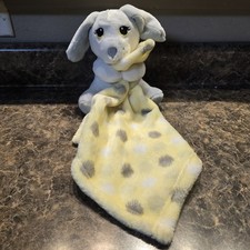 Little Beginnings Puppy Dog Plush White Yellow Gray Baby Security Blanket Lovey