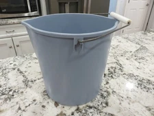 VTG Rubbermaid Neat'n Tidy Double Pour Spout 11 qt Pail Bucket #2963 Blue