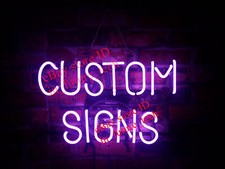 New Custom Neon Light Sign Lamp 17"x14" Beer Bar Wall Decor Real Glass Handmade