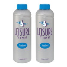Leisure Time Foam Down 32oz Balancer Stop & Retard Foaming for Hot Tub & Spa 2pk