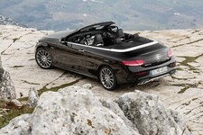 Cars mercedes c class cabriolet Desk Mat Stitched