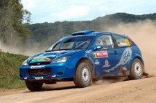 Antony Warmbold (GER) on stage 4 Rally Car 2004 Old Photo