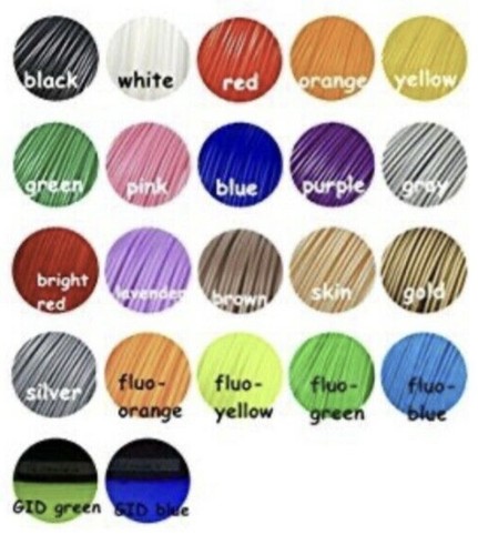 AMMAZE ABS filament Refills set 345 feet, 21 Colors 3 Fluo & 2 Glow the Dark - Picture 3 of 4