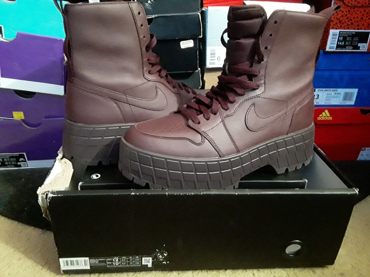Wmns Nike Air Jordan 1 High Brooklyn Legend Burgundy Crush Brown