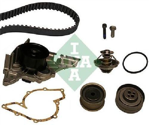 Original INA Wasserpumpe + Zahnriemensatz 530 0161 30 FüR Audi-image