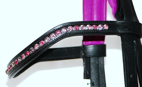 FSS Crystal BLING STIRNBAND BLUSH DAZZLE 6mm Curve ROSE PINK LIGHT AMETHYST FLIEDER - Bild 6 von 10