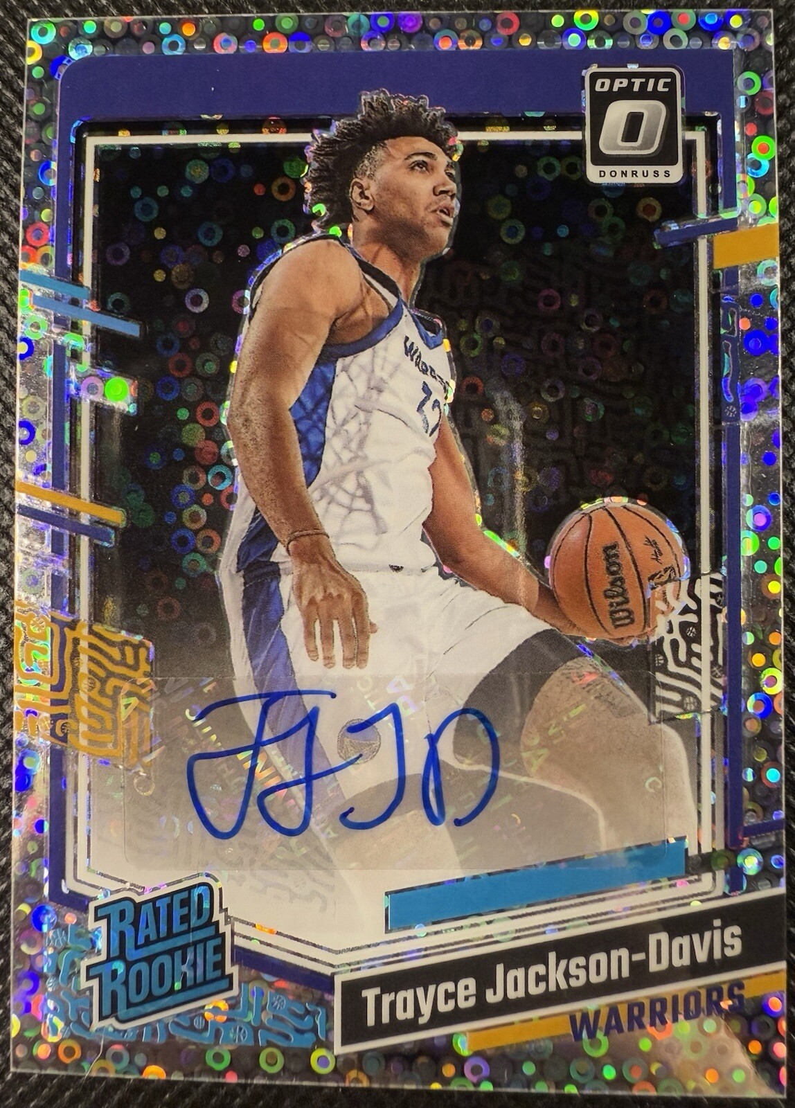 2023-24 Panini Donruss Optic Trayce Jackson-Davis Fast Break Rookie Auto #251