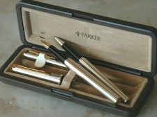 Eccezionale Set Di Penne Parker 85 Firenze Nuovo Di Stock Taglia Media D308