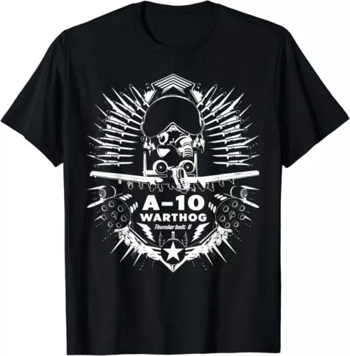 NEW A-10 Thunderbolt II Warthog Cool Aircraft Pilot Helmet T-Shirt S-4XL - Picture 1 of 3