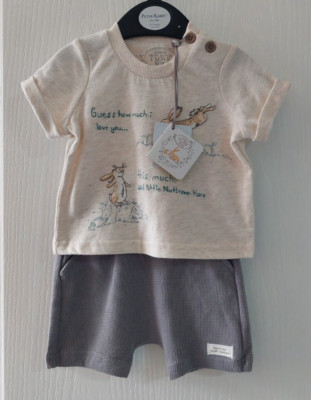 Baby Jungen Guess How Much I Love You Shorts & T-Shirt Set 0/3 Monate