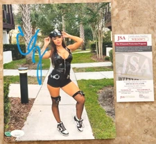 Cora Jade SIGNED Metallic Photo 8x10 Diva Autograph JSA Certified - WWE NXT