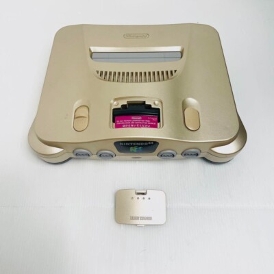 Nintendo 64 Console Gold W/controller ,Cable | eBay