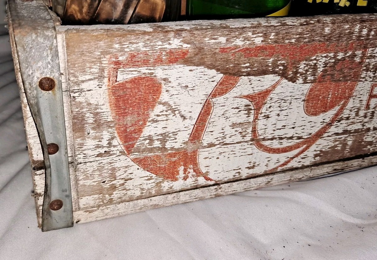 Royal Crown Cola RC Wood Crate Vintage Wood 24 Bottle Wooden Soda
