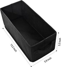 CD Storage Boxes - Pack of 4 CD Case Storage - 13.2" X 5.9" X 5.3", Container Ho