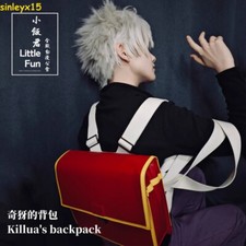 Anime Hunter Hunter Killua's Backpack Shoulder Bag Red PU Schoolbag Cosplay Bag