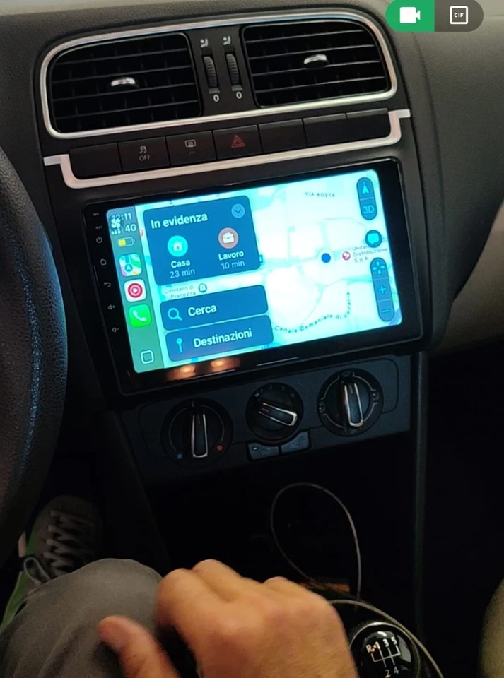 Autoradio Android Per Volkswagen Polo 2012-2019 -Octacore 4GB 64GB -Telecamera - Immagine 4 di 4