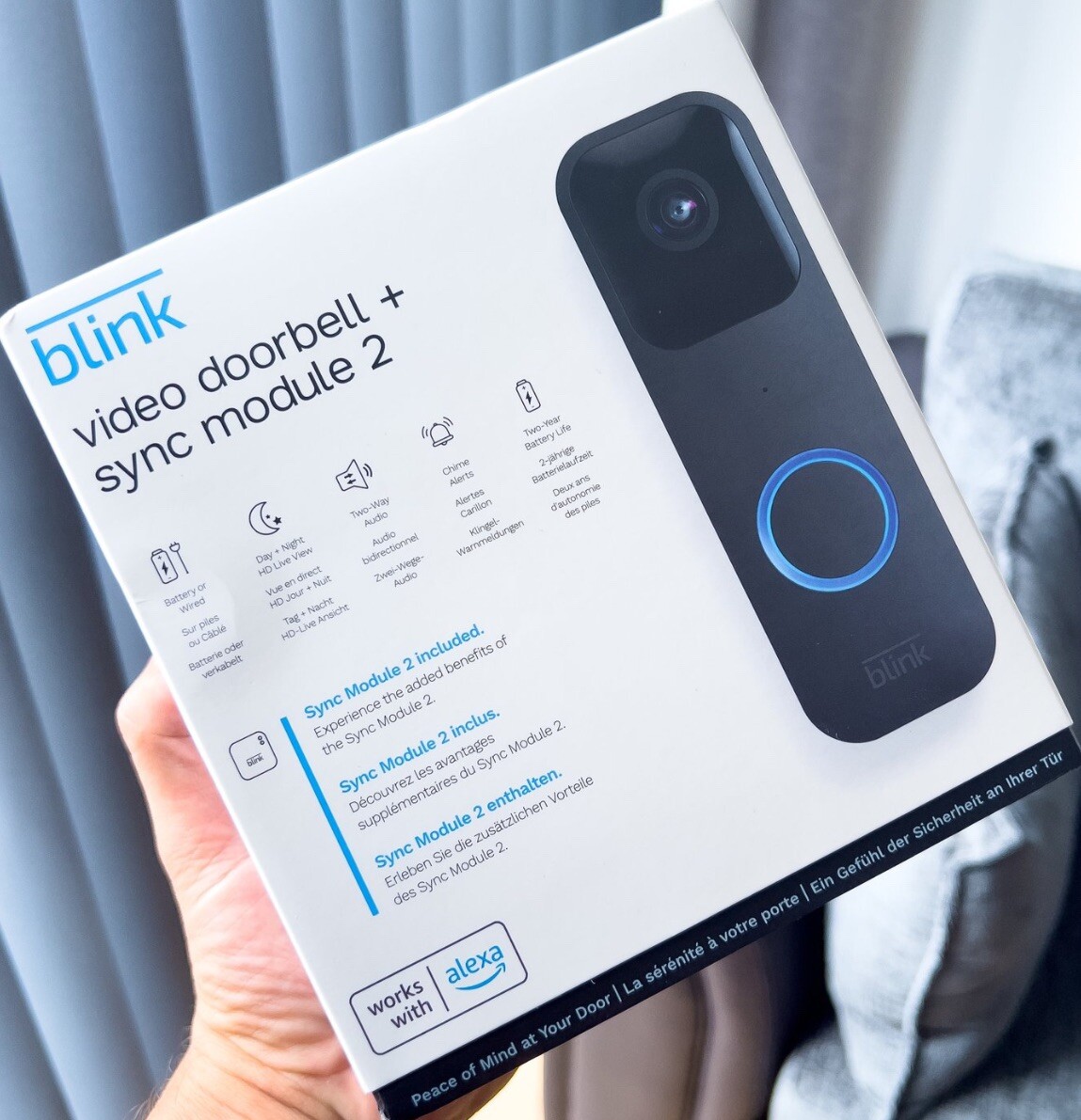 NEW Blink Video Doorbell + Sync Module 2-image