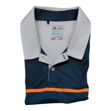 Adidas Golf Polo Shirt Men's 2XL Short Sleeve Multicolor Slip Over EUC