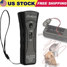 Petgentle Ultrasonic Anti Dog Barking Pet Trainer LED Light Gentle Chaser Device