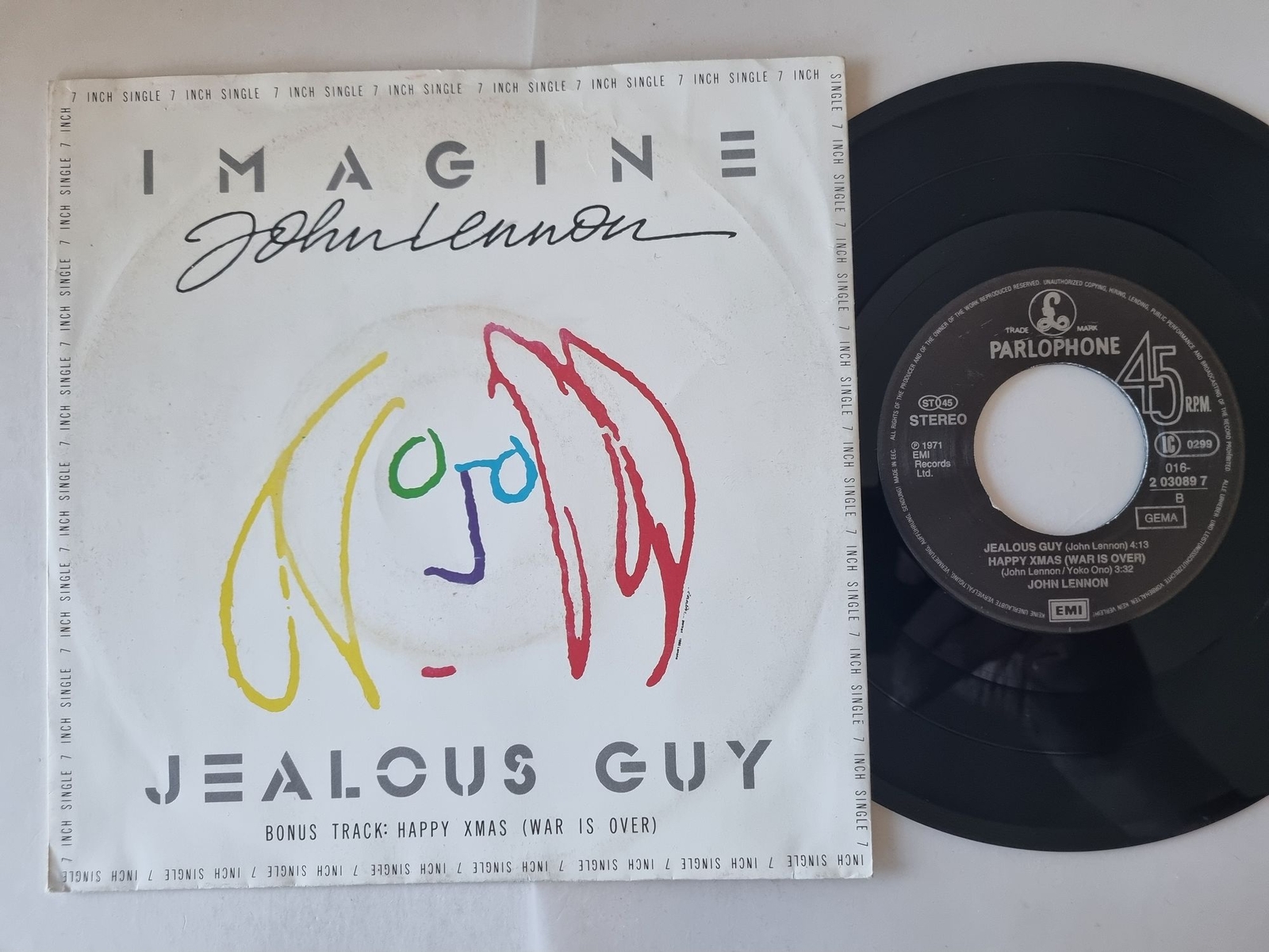 John Lennon - Imagine/ Jealous guy/ Happy Xmas (War is over) 7'' Vinyl Germany
