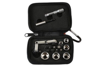 Laser Tools Mini Flexi Ratsche Steckschlüssel und Bit Satz 17pc 6945