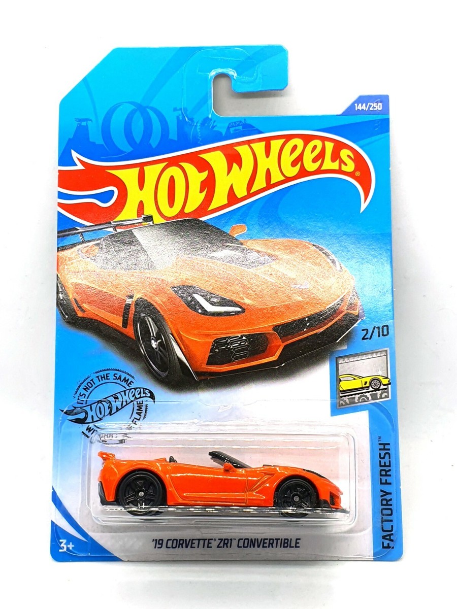 Hot Wheels Orange '19 Corvette ZR1 Convertible Kids Diecast