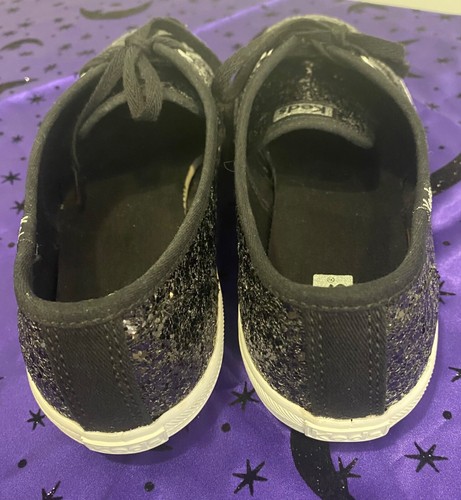 Keds Black Champion Glitter Celebrations Lace Up Sneakers Woman's Size 9 - Picture 13 of 16