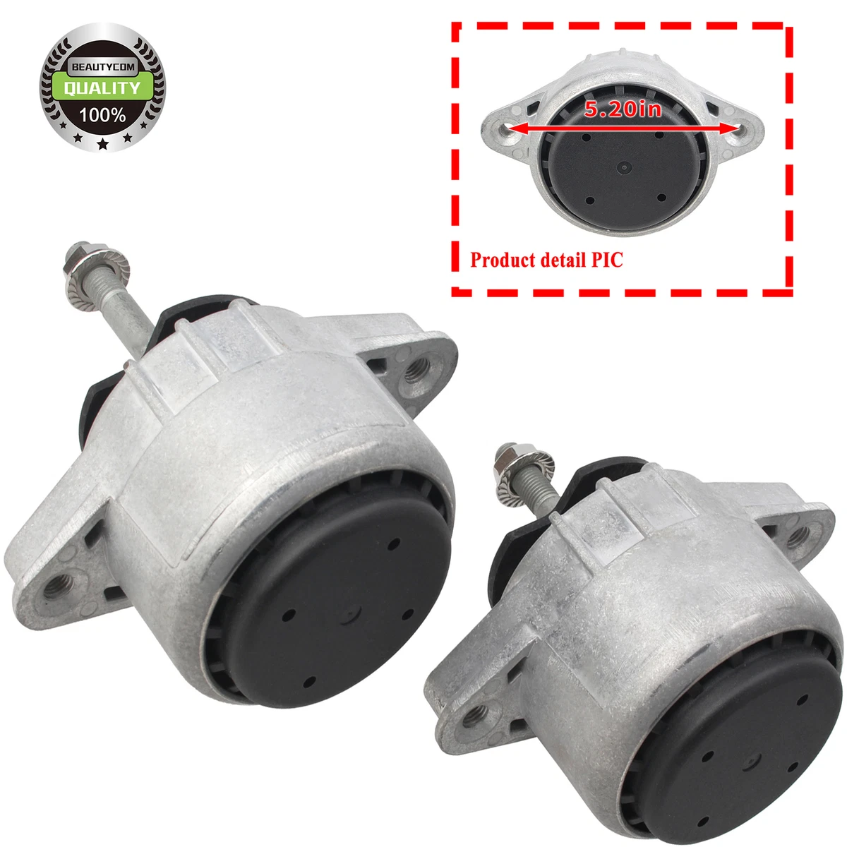 Engine Mount Front 94637505822+94637505722 Pair for Porsche 