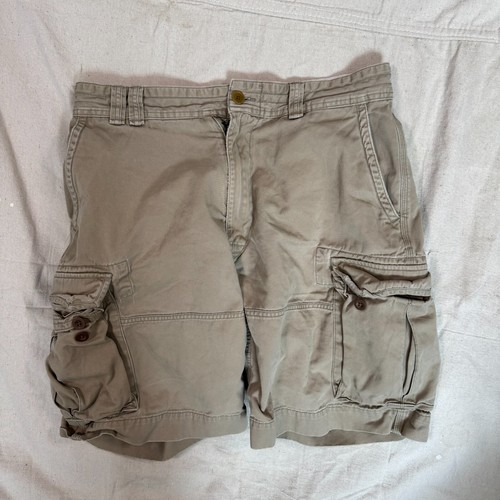 Vintage Polo Ralph Lauren Shorts Herren 36T Cargo Y2K Baggy 90s Prep Military DEFEKT