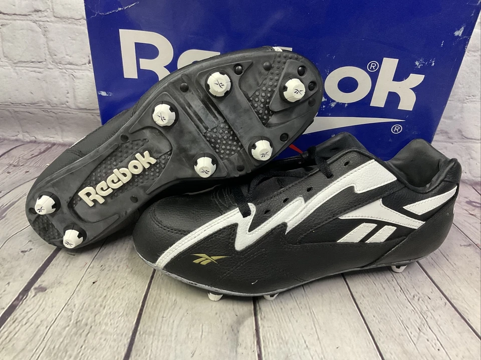 Reebok Ferocious Low Mens Football Cleats Size 7.5 White Black New With Tags - Image 2 of 4