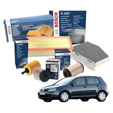 Kit Tagliando 4 Filtri Bosch VW Golf 5 V 1.9 TDI 77 Kw 105 Cv BKC