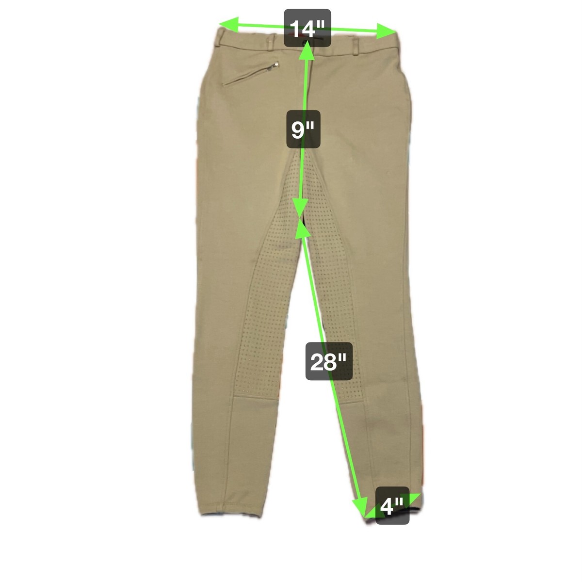 Horze Women's Active Silicone Grip Full Seat Riding Breeches - White - US26