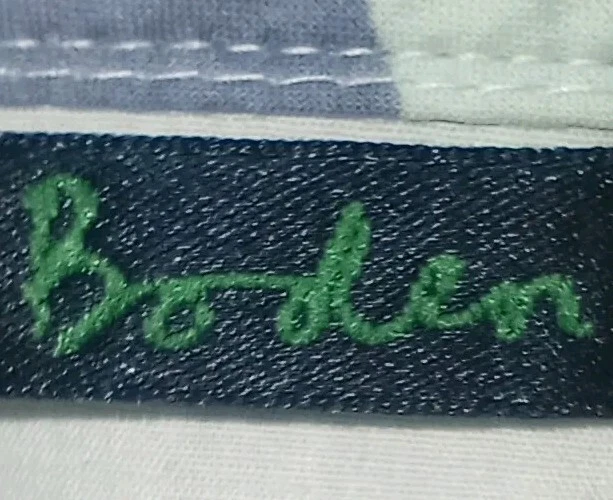 Falda Boden Vintage Marrón/Azul/Azul Claro Diseño Abstracto Talla UK 16L/US 14L Foto 4 de 4