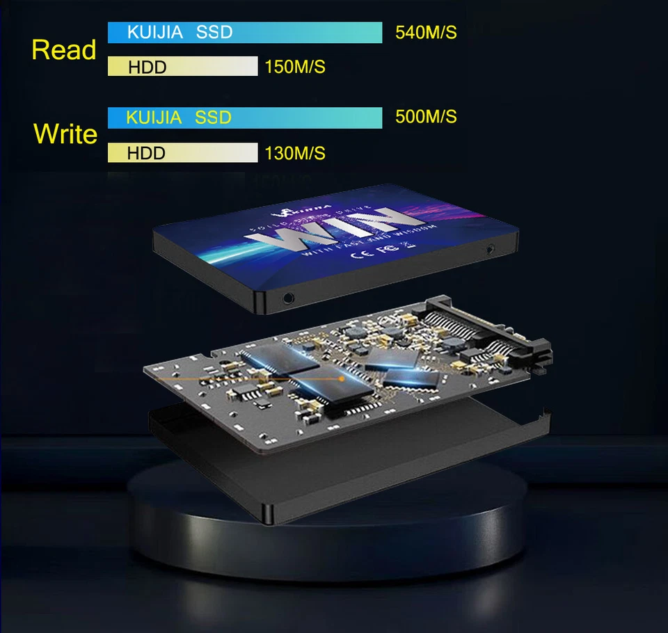 2.5" MSATA M.2 2242 / 2280 SSD SATA III-3 Internal Solid State Drive 120GB 512GB - Image 3 of 4