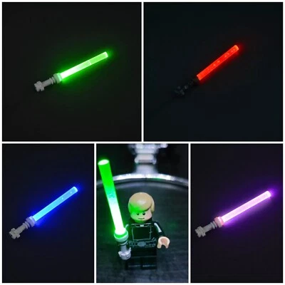 USB Lichtschwert LED Kompatibel mit Lego Star Wars Minifiguren Laserschwert