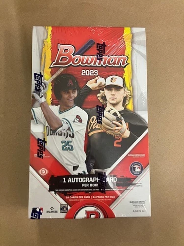 2023 Bowman Baseball Sealed Hobby Box (1 Auto Per Box)