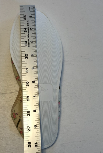 NEU Vintage 70er JIFFIES Hausschuhe Gr. L Neu mit Etikett Weichschaum rutschfest - Bild 10 von 10