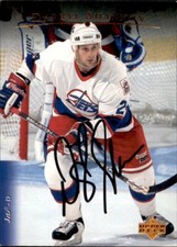 Darryl  Shannon Signed Auto 1995-96 Upper Deck card Winnipeg Jets