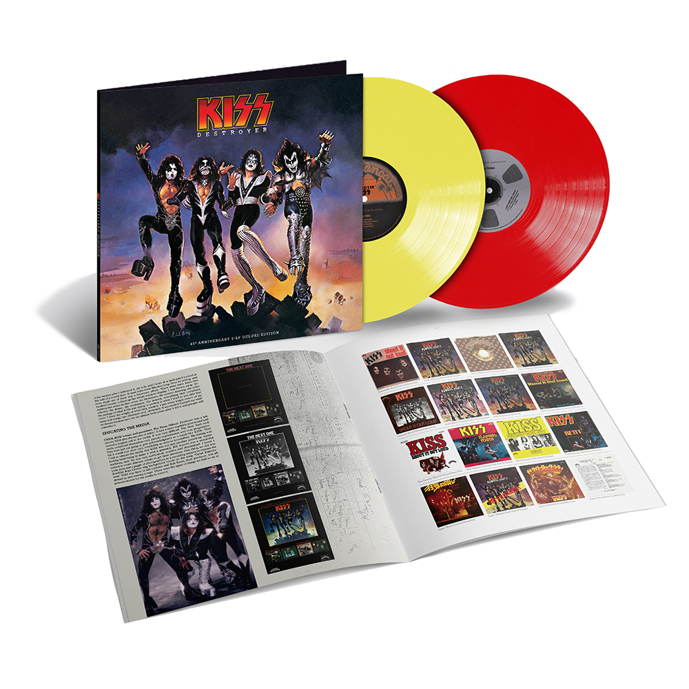 KISS DESTROYER 45TH ANNIVERSARY 2LP DELUXE LIMITEDEDITION COLOR VINYL