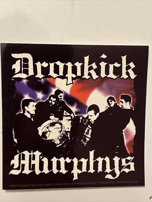 Dropkick Murphys Vinyl Sticker: Great Condition, Vintage, Licensed, Rare